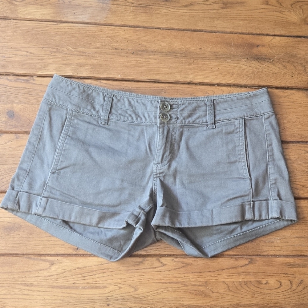 Express Olive Green Women Shorts